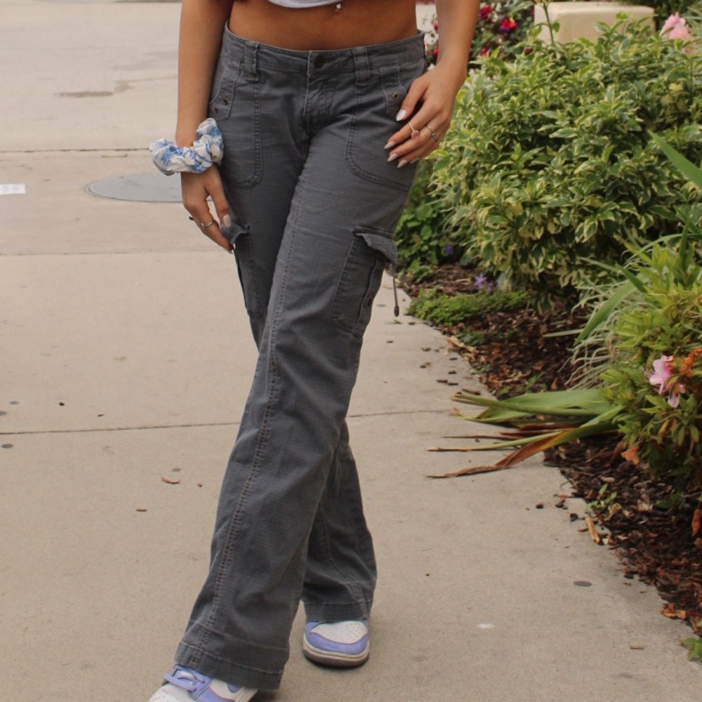 Grey cargo pants
